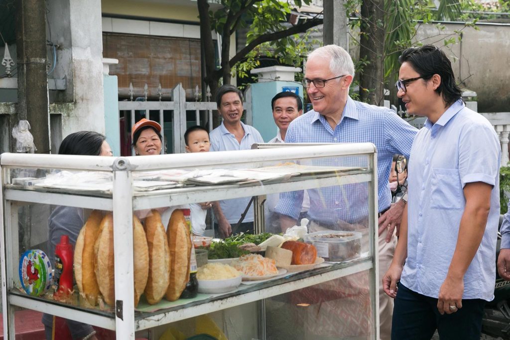 PM Malcolm Turnbull In Da Nang 