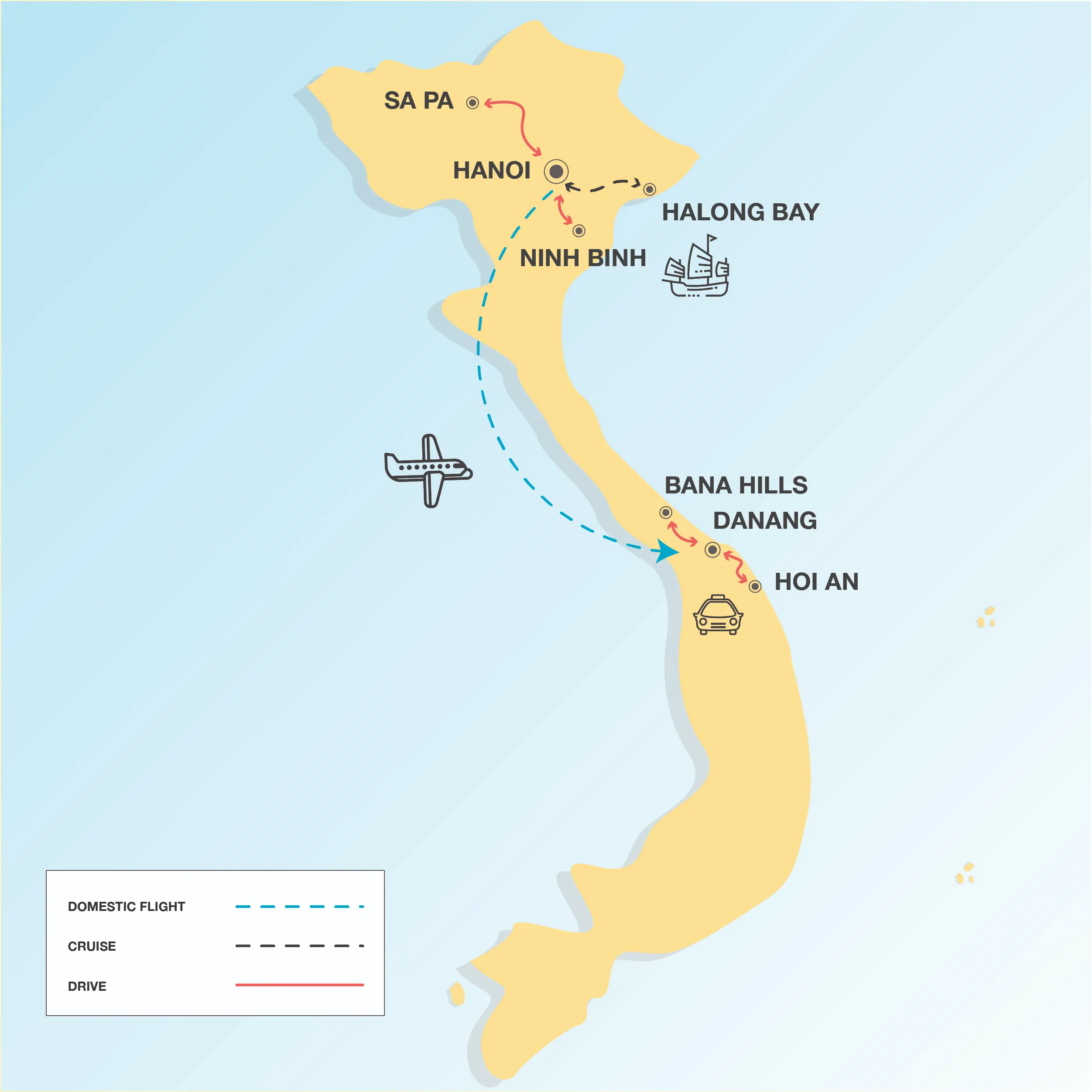 Map 10d north central vn landtour