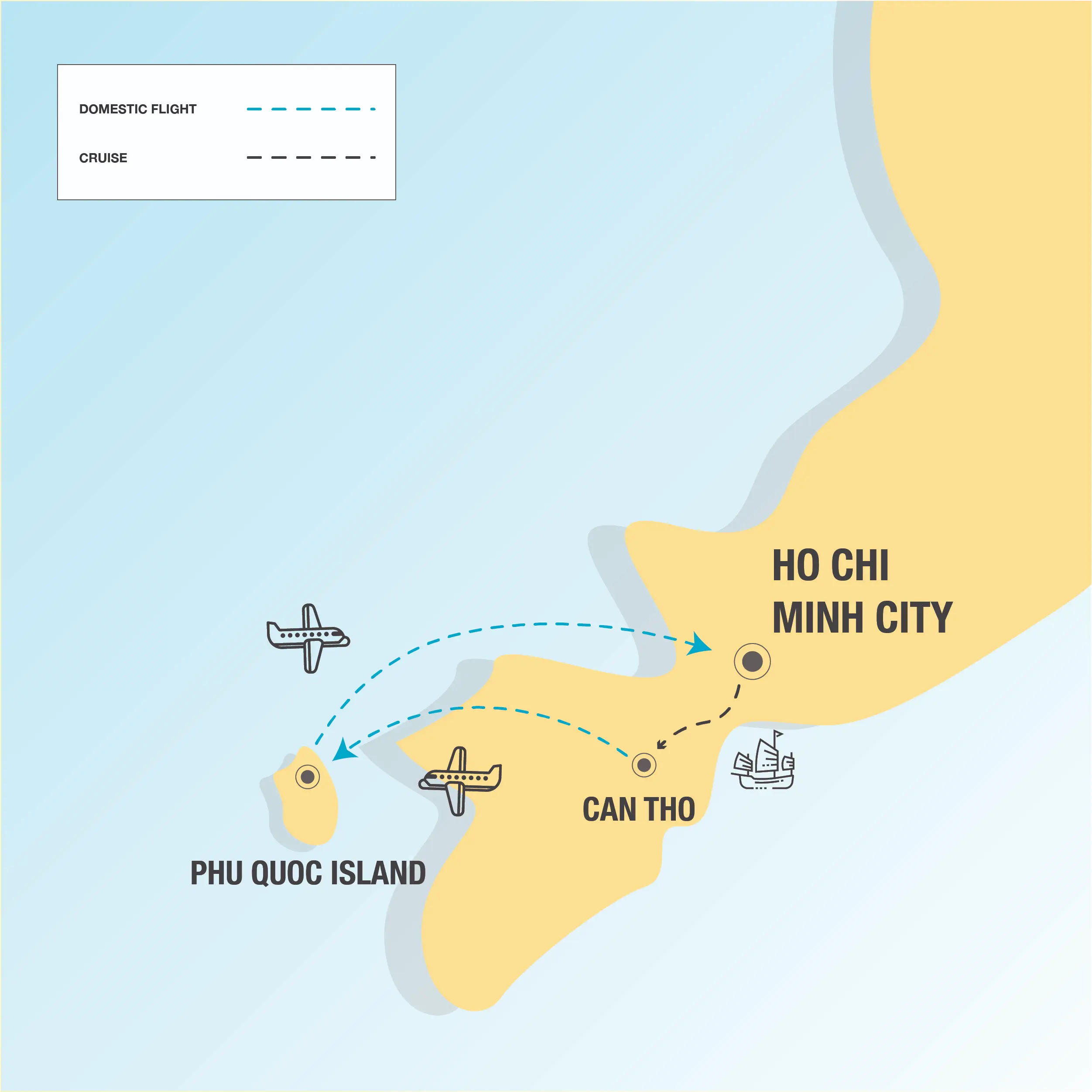 Map 10d southern vn landtour