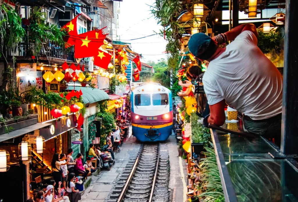 Hanoi train street