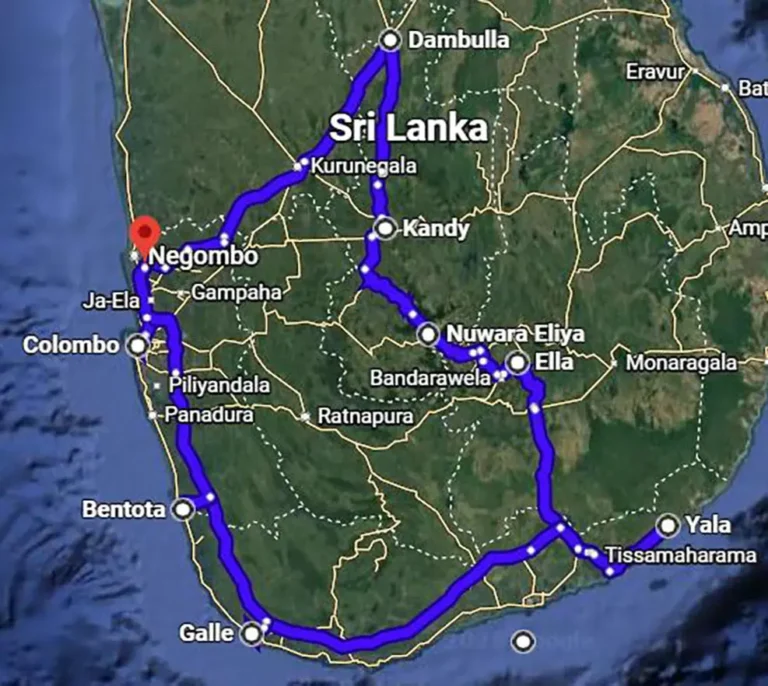 Srilanka map